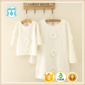 Longue Coton Daidy Bébé Respirant coton Fashion Lady Dress Pour Les Femmes Vêtements Une Pièce filles Femmes Robe Robes Florales blanc